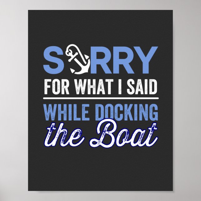 Poster Sinto muito pelo que disse enquanto estava docking (Frente)