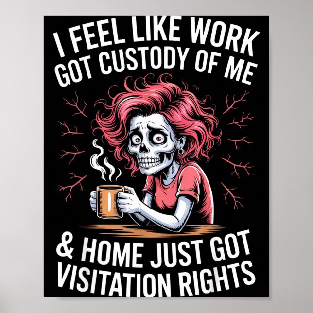 Poster Sinto que o trabalho ficou com a minha custódia e  (Frente)