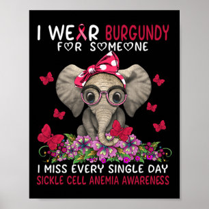 Poster Sinto saudades de cada solteiro de Anemia das Célu
