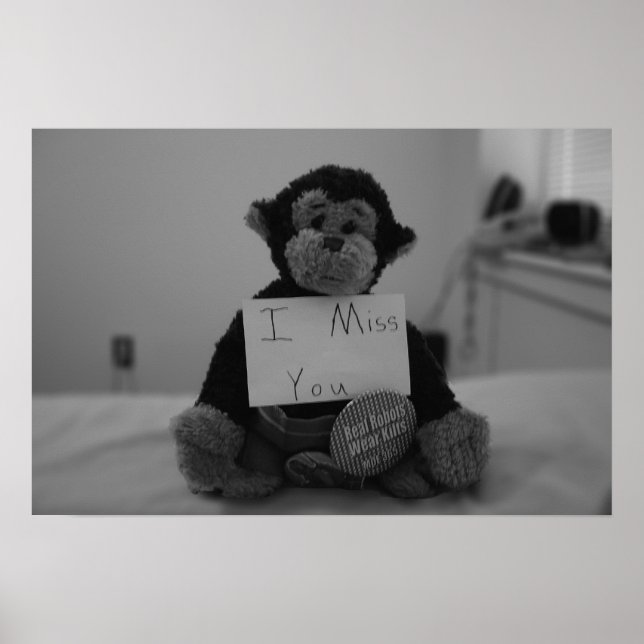 Pôster Sinto saudades de você (Frente)