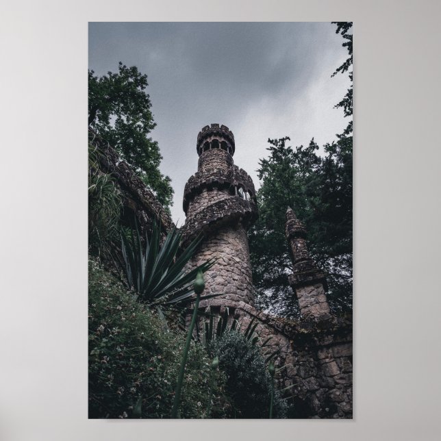 Poster Sintra, Portugal - Blick auf den Turm einer Burg (Frente)