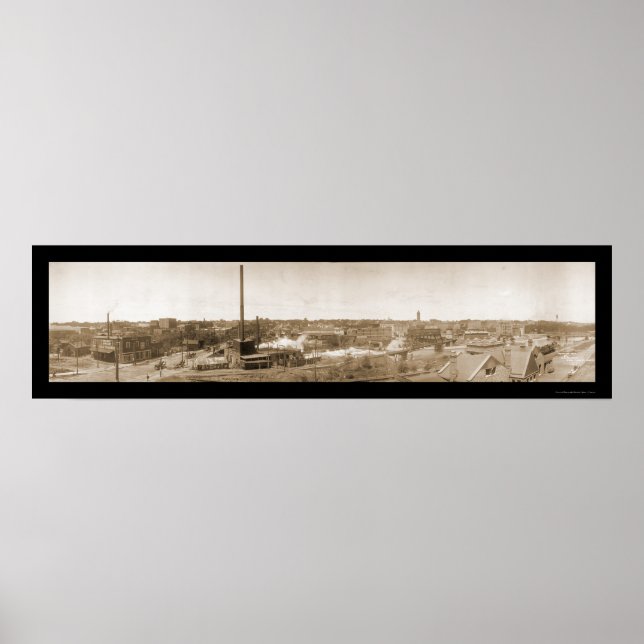 Pôster Sioux Falls SD Center Foto 1908 (Frente)