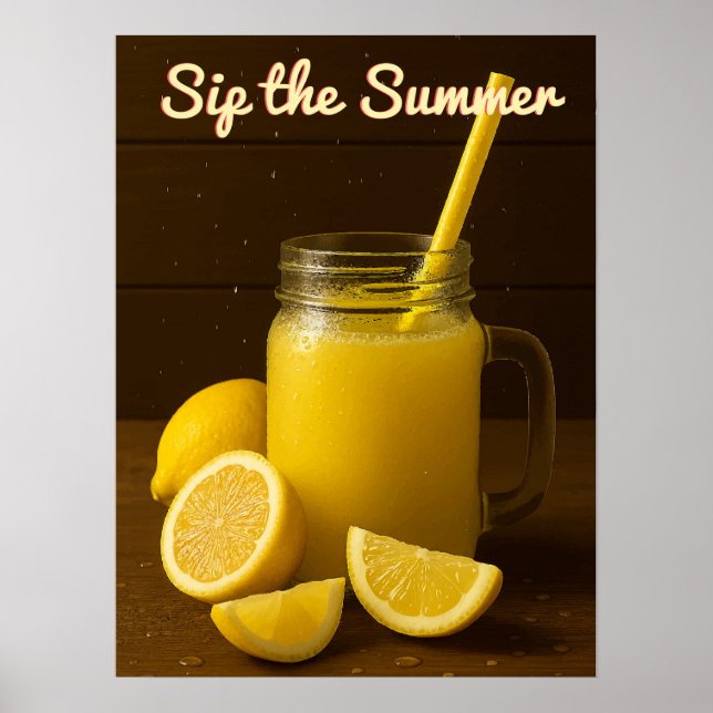 Poster Sip the Summer - Refrescando o molho de limão Maso (Frente)