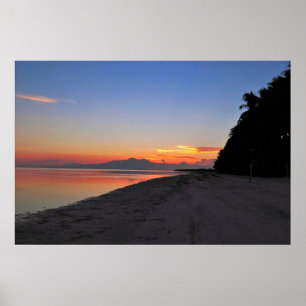 Poster Siquijor Beach Sunset