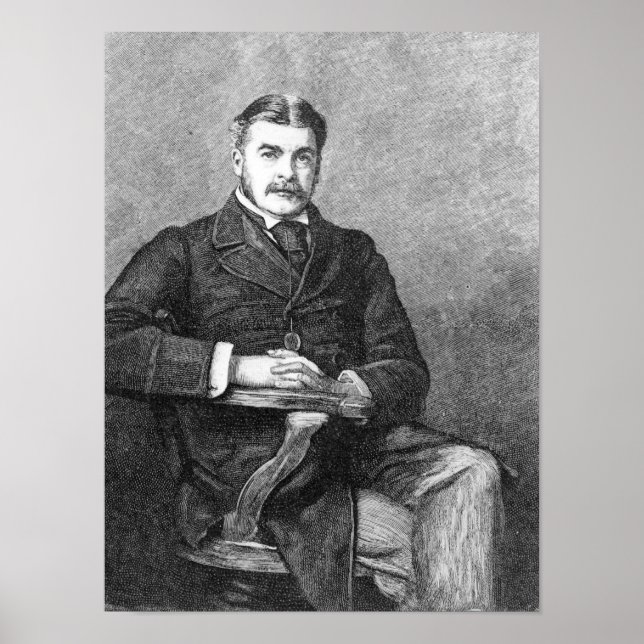 Pôster Sir Arthur Sullivan, gravado por C. Carter (Frente)