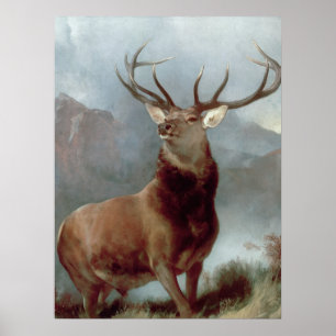 Poster Sir Edwin Landseer Monarca do Glen, 1851