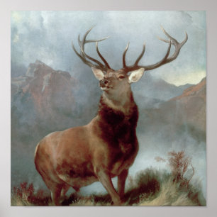 Pôster Sir Edwin Landseer   Monarca do Glen, 1851