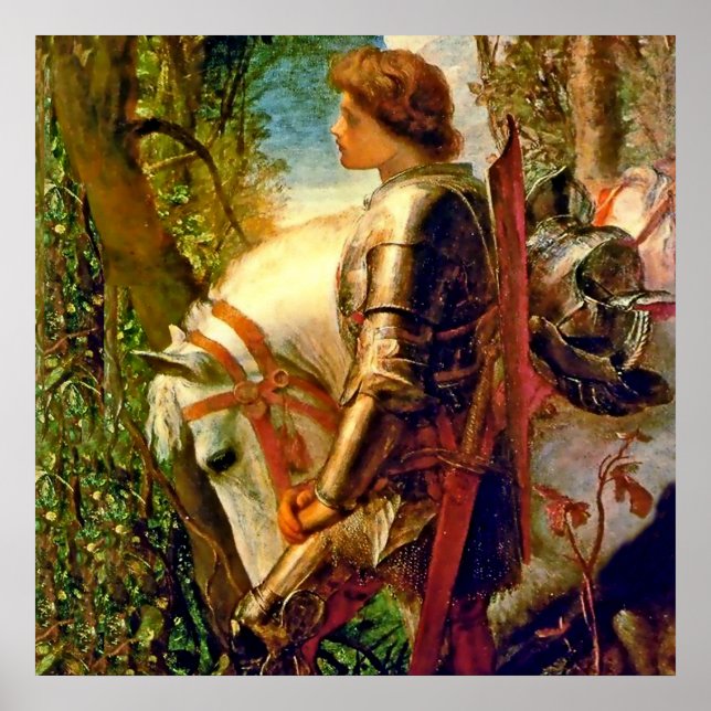 Poster “Sir Galahad” by George Frederic Watts (Frente)
