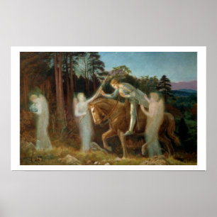 Pôster Sir Galahad, c.1894 (óleo na canvas)