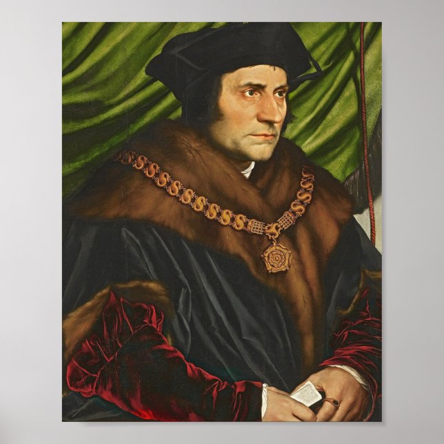 Poster Sir Thomas More Por Hans Holbein O Mais Novo (Frente)