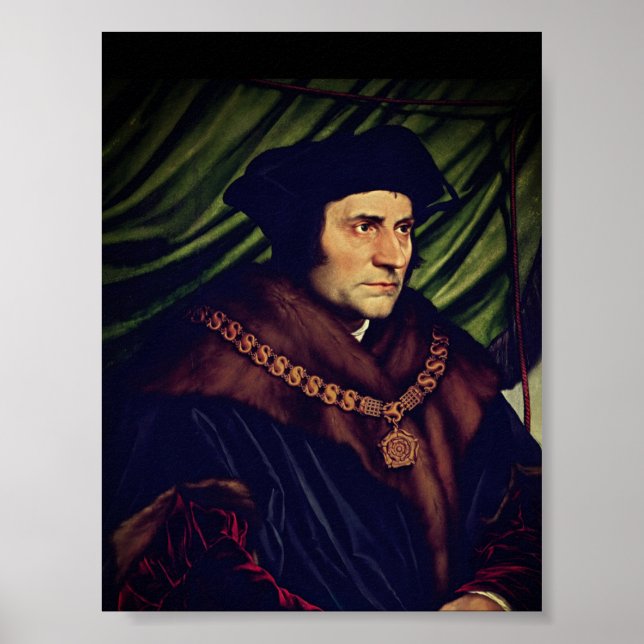 Poster Sir Thomas More - por Hans Holbein, o Younger (Frente)