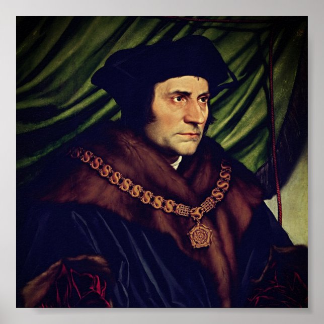 Poster Sir Thomas More - por Hans Holbein, o Younger (Frente)