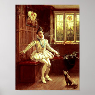 Poster Sir Walter Raleigh é o primeiro fumante