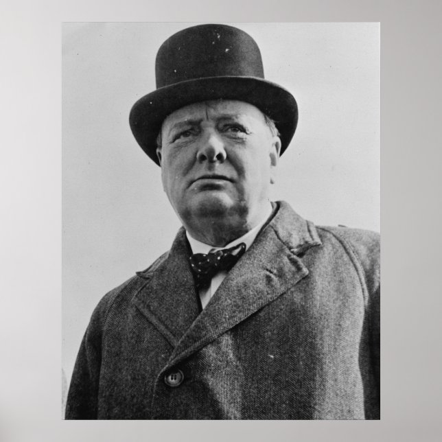 Pôster Sir Winston Churchill (Frente)