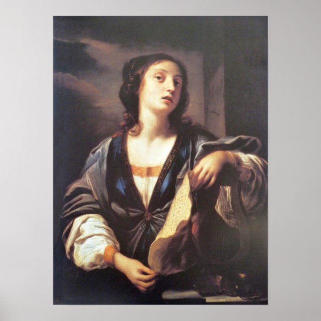 Poster Sirani - Alegoria Da Música 1659 (Frente)