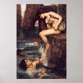 Poster Siren, de John William Waterhouse - cerca de 1900