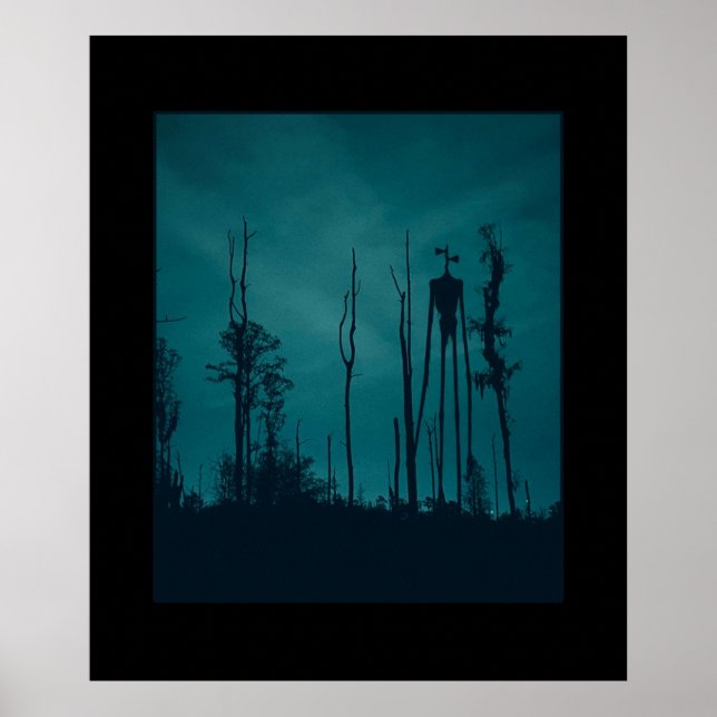 Poster Sirenhead Siren Cabeça Horror Creepypasta (Frente)