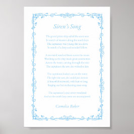 Poster Siren's Song Poem Print