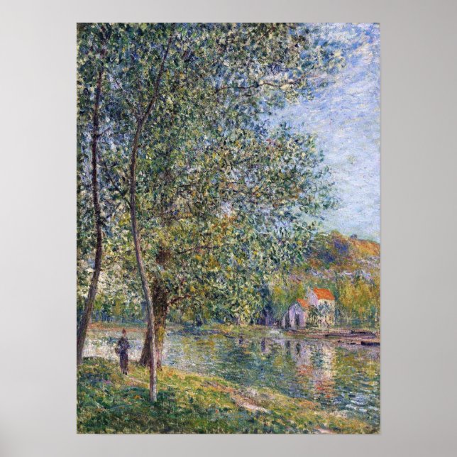 Poster Sisley - Manhã no Loing 1879 (Frente)