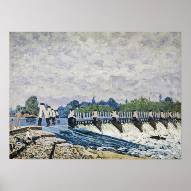 Poster Sisley - Molesey Weir Hampton Court (Frente)