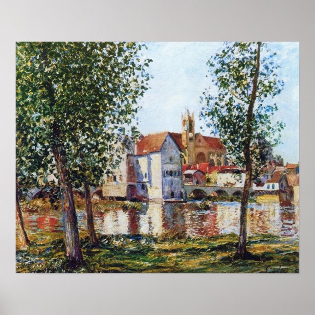 Poster Sisley - Moret-Sur-Loing In Morning Sun 1888 (Frente)