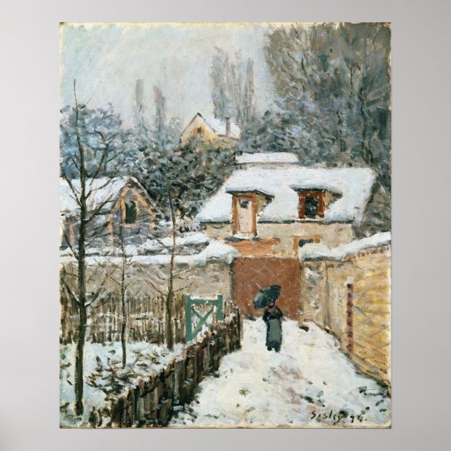 Poster Sisley - Neve Em Louveciennes (Frente)