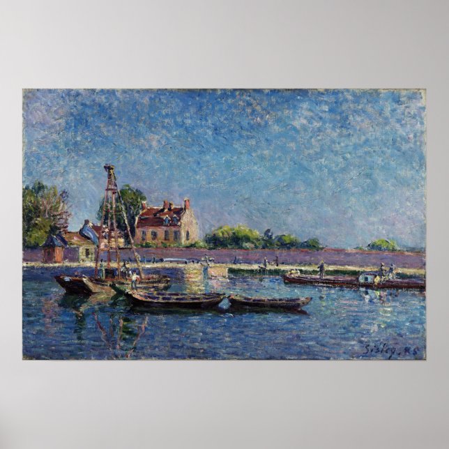 Poster Sisley - O Bloqueio De Mamas-Santos 1885 (Frente)
