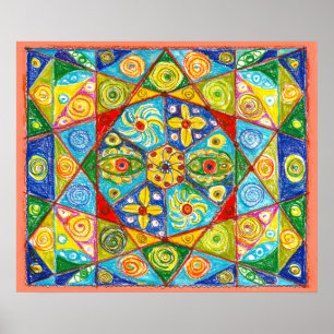 Poster sistema abstrato