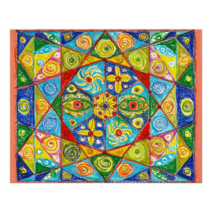 Pôster sistema abstrato