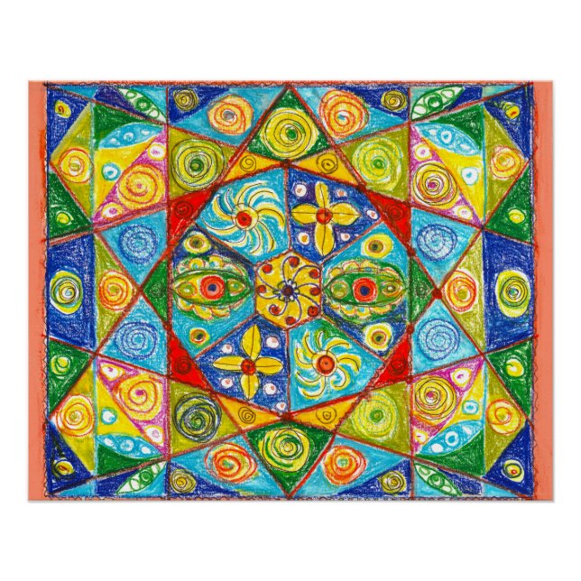 Pôster sistema abstrato (Frente)