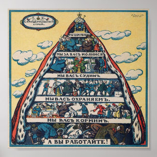 Pôster Sistema autocrático = Alexsai Radakov