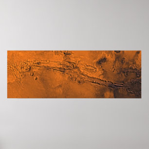 Pôster Sistema da garganta de Valles Marineris no