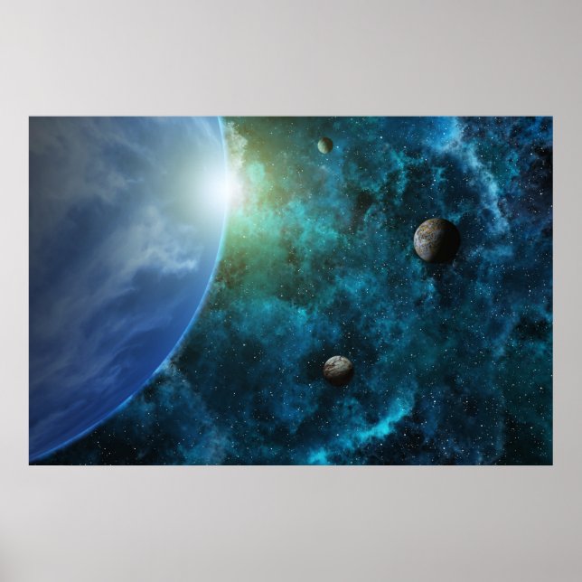 Pôster Sistema planetário (Frente)