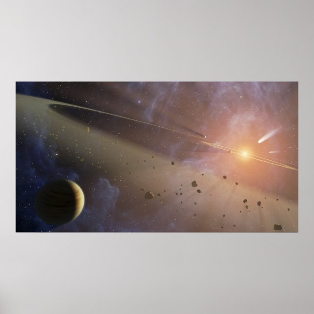 Poster Sistema planetário Epsilon Eridani (Frente)
