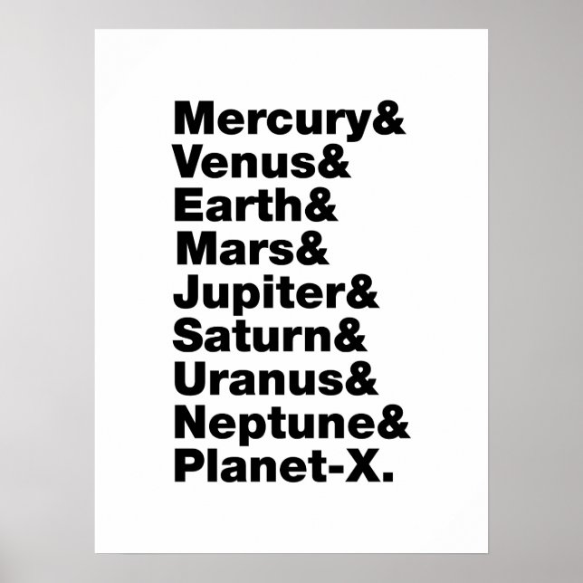 Poster Sistema Solar (Frente)