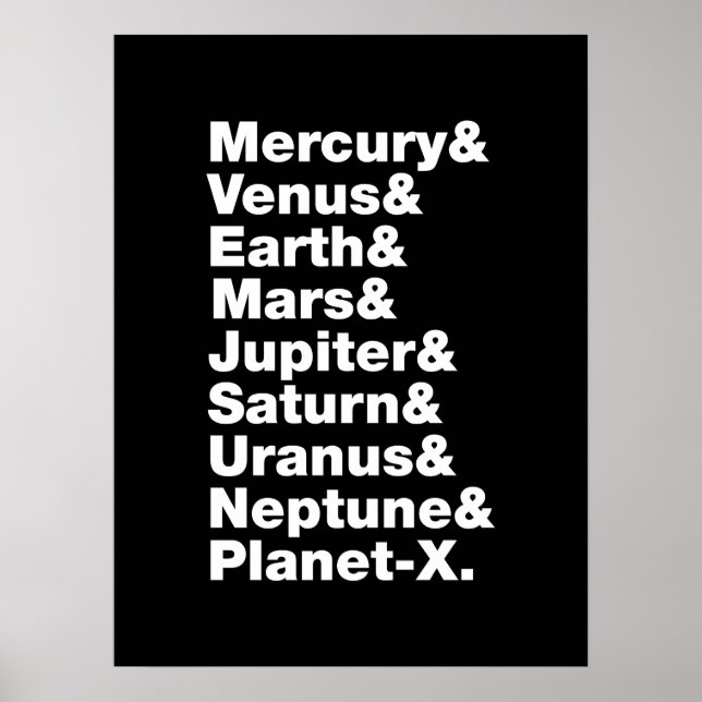 Poster Sistema Solar (Frente)