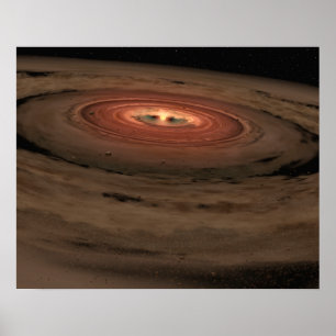 Poster Sistema solar do conceito do artista mini no fazer