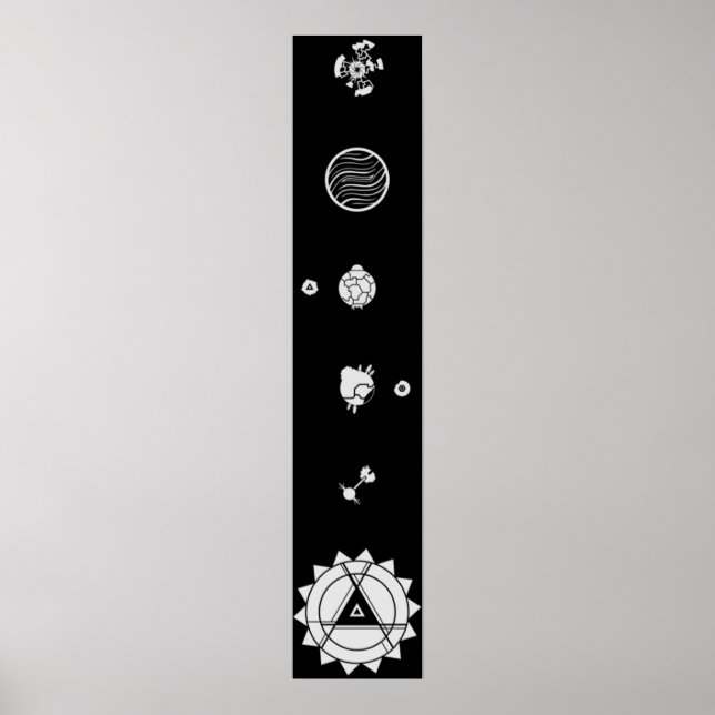 Poster Sistema Solar Selvagem Exterior (Frente)