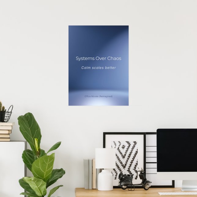 POSTER SISTEMAS SOBRE CAOS (Escritório em casa)