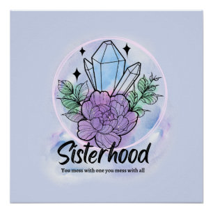 Pôster Sisterhood Spells: Empoderando a Design das Bruxas