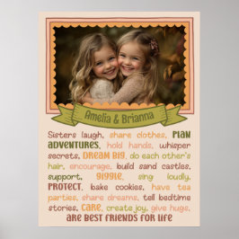 Poster Sisters Heart Touching & sentimental Photo Impress