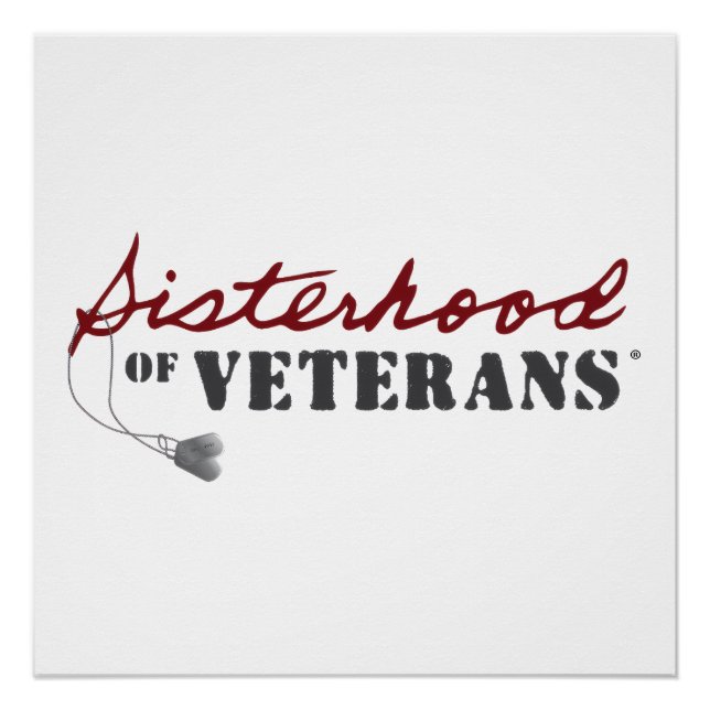 Pôster Sisters of Veterans Military Pride Design (Frente)