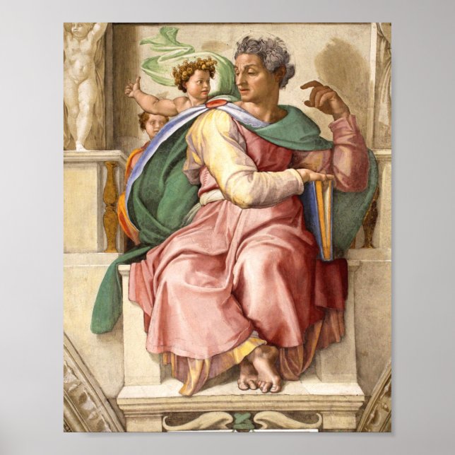 Poster Sistine Chapel Ceiling -The Prophet Isaiah (Frente)