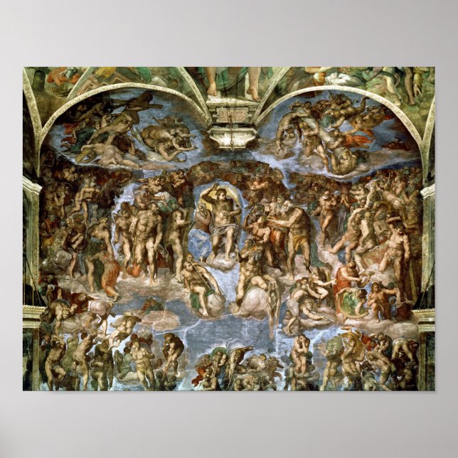 Pôster Sistine Chapel: O Último Acórdão, 1538-41 (Frente)