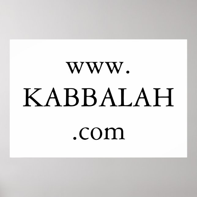 Pôster site kabbalah (Frente)