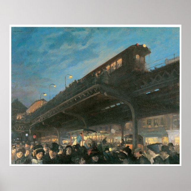 Poster Six O'Clock, c.1912 John Sloan (Frente)