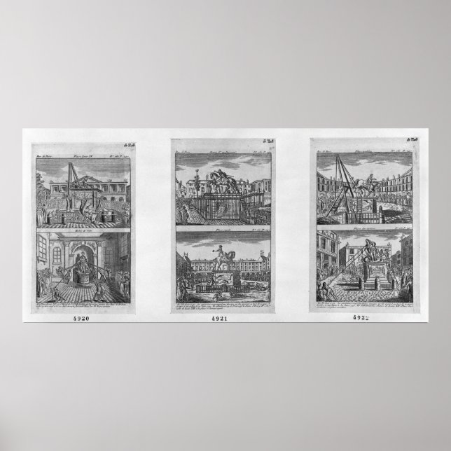 Pôster Six royal statues destroyed in Paris (Frente)