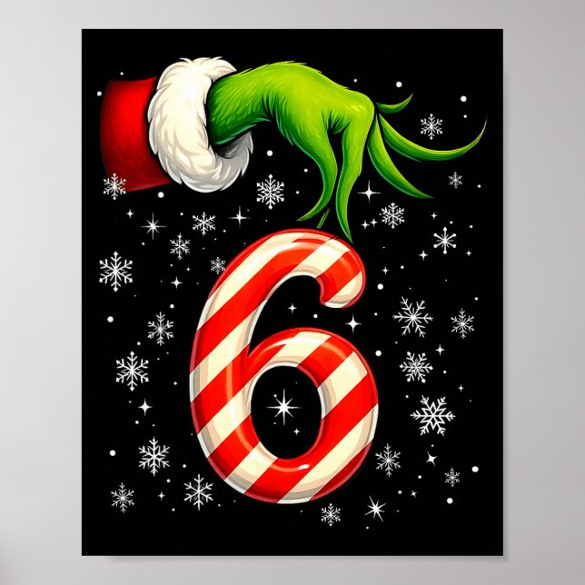 Poster Six Seven Funny Christmas Couple Matching Meme  (Frente)
