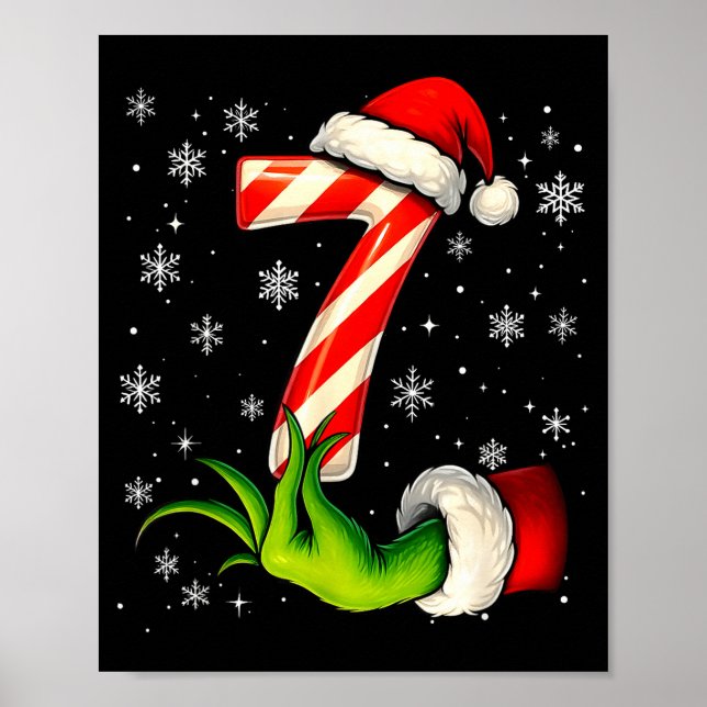 Poster Six Seven Funny Christmas Couple Matching Meme  (Frente)