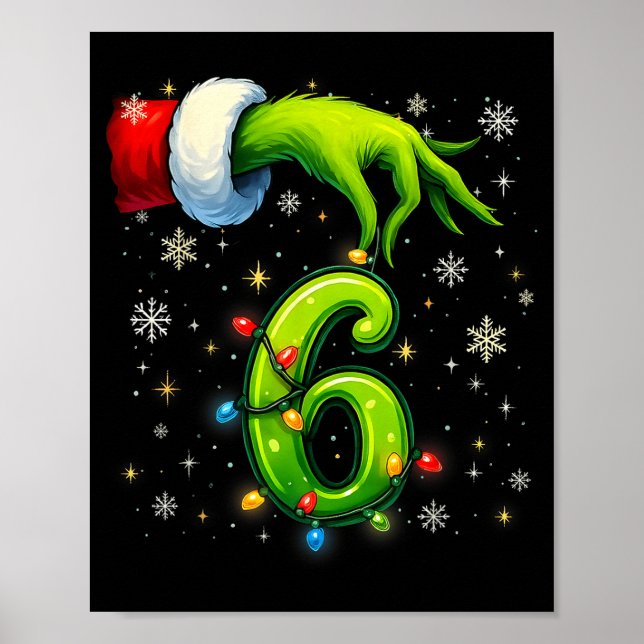 Poster Six Seven Funny Christmas Meme Couple Matching  (Frente)